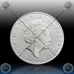 2oz V. BRITANIJA 5 Pounds 2018 "BLACK BULL" UNC